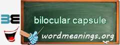 WordMeaning blackboard for bilocular capsule